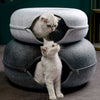 Interactive Felt Cat Tunnel Bed
