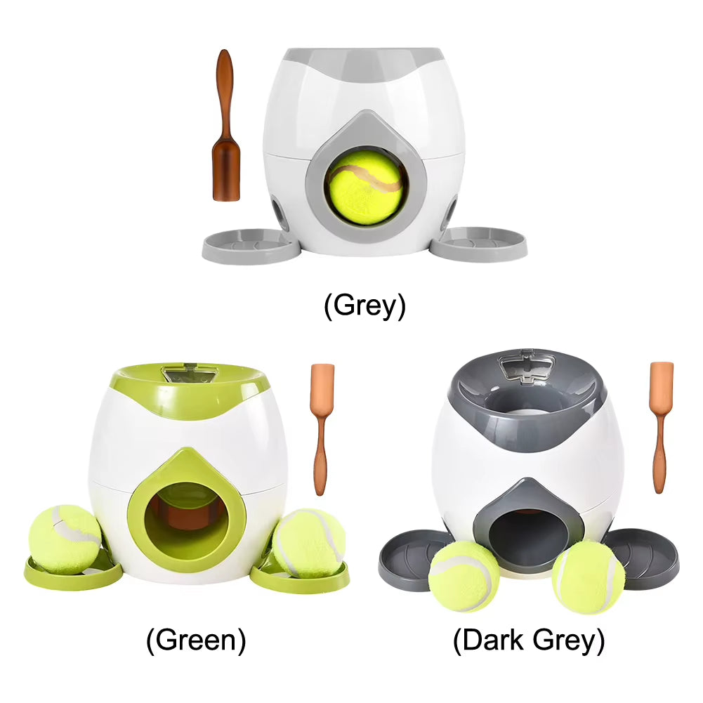 Automatic Dog Ball Launcher Dog Tennis Food Reward Machine Interactive Dog Ball Thrower Dog Tennis Balls Feeder for Dogs