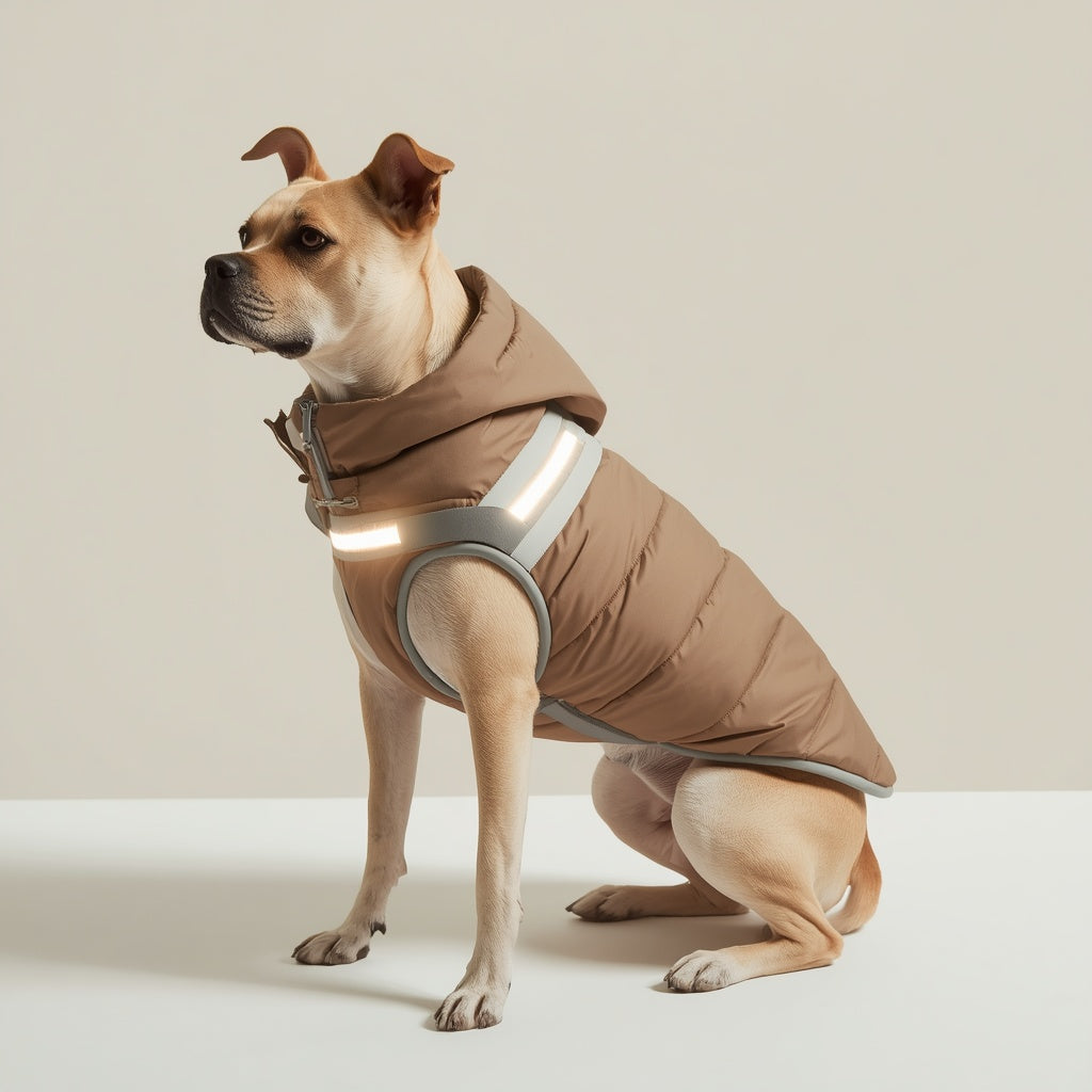 Waterproof Dog Jacket with Harness